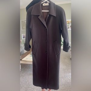 Jones of New York Ladies long 100% Wool Coat Size M